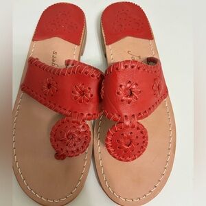Jack Rogers Red Stitched  Women's Sandals Size 7M